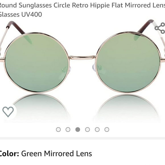 Accessories Janis Joplin Glasses Green Mirrored Gold Frame Poshmark